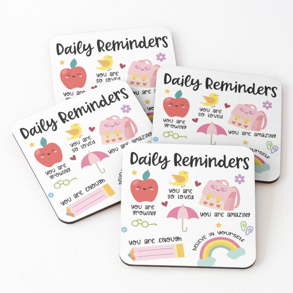 Item preview, Cute Daily Reminders Motivational Quotes, Positive Affirmations, Inspirational Encouragement designed and sold by dearlymadecustoms.