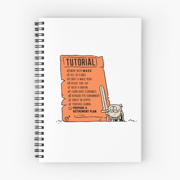 Item preview, Tutorial Never Ends | Funny RPG Gaming Cartoon designed and sold by trashpanda_shop.