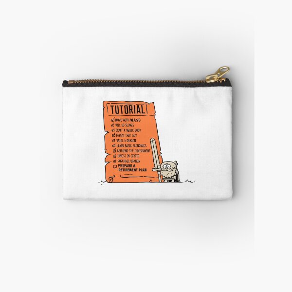 Item preview, Tutorial Never Ends | Funny RPG Gaming Cartoon designed and sold by trashpanda_shop.