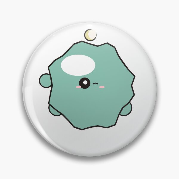 Item preview, Blorpiks No.21 — Quill | Winking Seafoam Moon Blob Sticker designed and sold by VanSum.