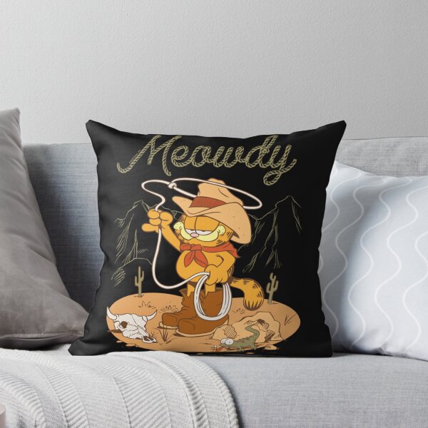 Item preview, Garfieldzz Meowdy Western Scene Vintage Cartoon Cowboy Cat Long Sleeve designed and sold by LincolnWardill.