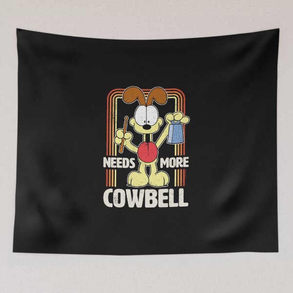 Item preview, Garfieldzz - Retro Odie Needs More Cowbell Long Sleeve designed and sold by LincolnWardill.