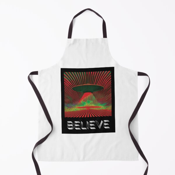 Item preview, Believe UFO Aliencore Psychedelic Optical Illusion Art – Cosmic Red designed and sold by ✨nightvrld.