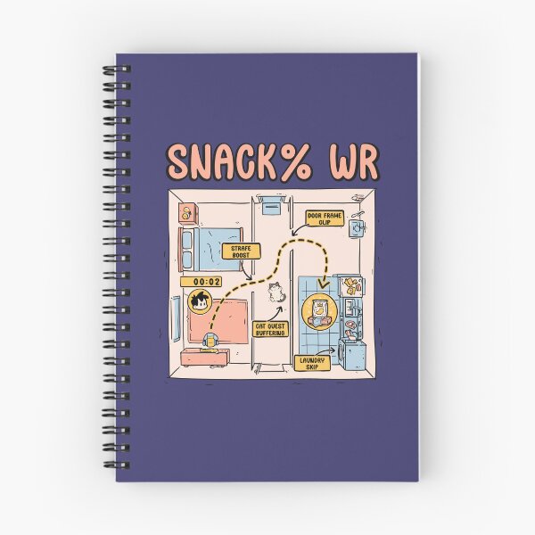 Item preview, Snack% WR | Funny Speedrun Gamer Cartoon designed and sold by trashpanda_shop.