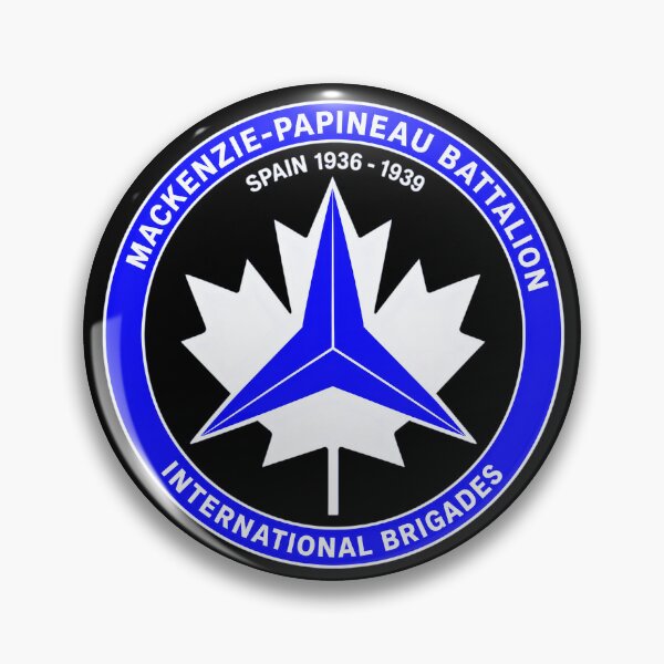 Item preview, Mackenzie Papineau Battalion International Brigades Antifascist Emblem Print designed and sold by PinUpPizzazz.