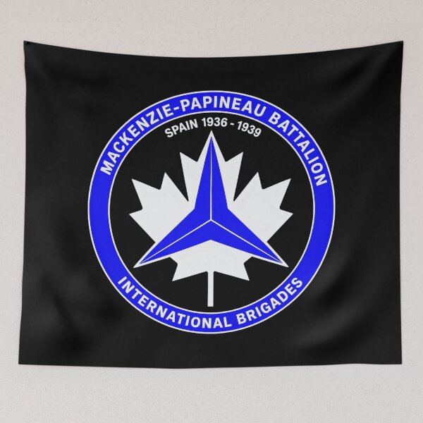 Item preview, Mackenzie Papineau Battalion International Brigades Antifascist Emblem Print designed and sold by PinUpPizzazz.