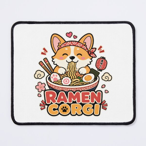 Item preview, Kawaii Dog Ramen Noodle Eater Japanese Foodie designed and sold by markymaarty.
