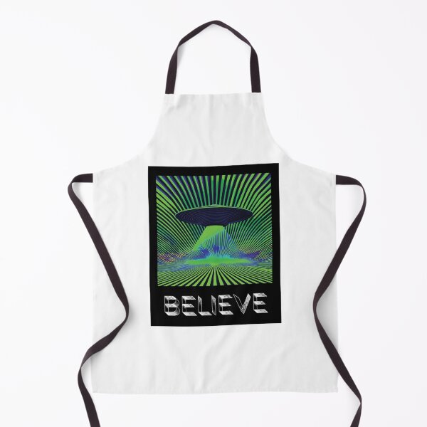 Item preview, Believe UFO Aliencore Psychedelic Optical Illusion Art – Alien Green designed and sold by ✨nightvrld.