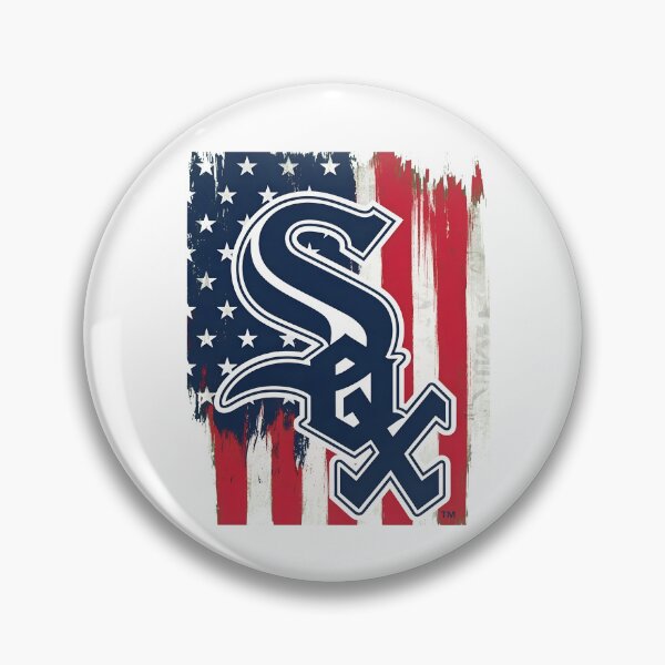 Item preview, Sox Script Over Distressed American Flag designed and sold by kayeufriday.