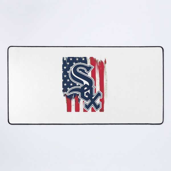 Item preview, Sox Script Over Distressed American Flag designed and sold by kayeufriday.