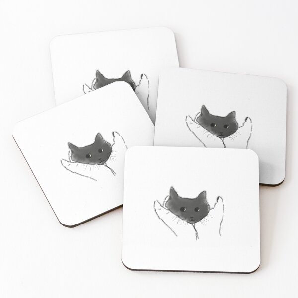 Item preview, Cute Black Cat in White Hoodie Art designed and sold by raun.draw.
