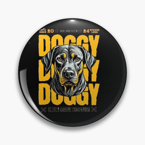 Item preview, Doggy Doggy Clever Canine Companion - Vintage Rottweiler Dog Poster designed and sold by GenZFashion000.