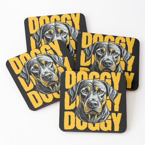 Item preview, Doggy Doggy Clever Canine Companion - Vintage Rottweiler Dog Poster designed and sold by GenZFashion000.