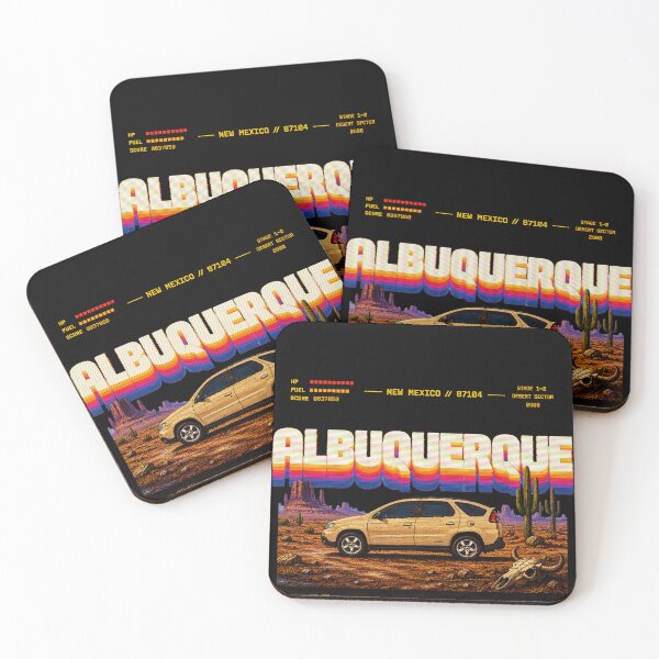 Item preview, Breaking Bad Albuquerque 87104 – Walter White Desert Retro Game designed and sold by thelastseat.