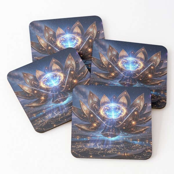 Item preview, Cosmic Lotus — Mechanical Flower Star Chart Desert Ruins designed and sold by RoyArt0.