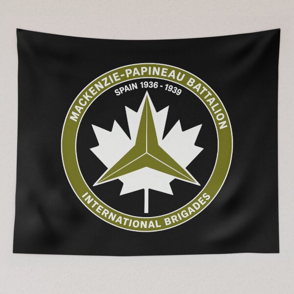 Item preview, Mackenzie Papineau Battalion International Brigades Antifascist Emblem Print designed and sold by PinUpPizzazz.