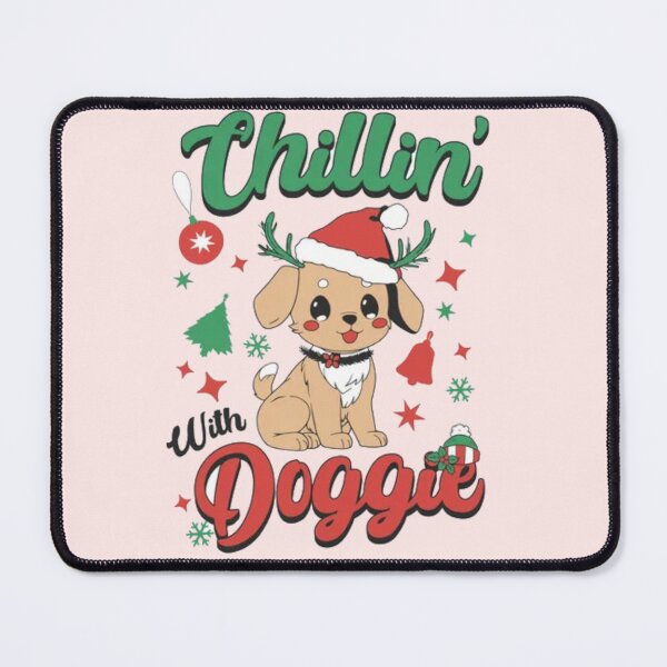Item preview, Chillin With Doggie Cute Christmas Puppy - Funny Holiday Dog designed and sold by GenZFashion000.