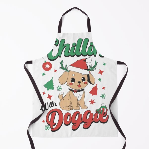 Item preview, Chillin With Doggie Cute Christmas Puppy - Funny Holiday Dog designed and sold by GenZFashion000.