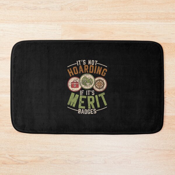 Item preview, Retro Merit Badge Hoarding Humor Camping Scout designed and sold by Skuthorp231.