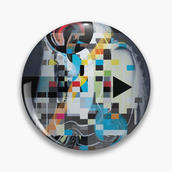 Item preview, Chroma Memoir — Abstract Glitch Portrait designed and sold by Lifer Art and Design.