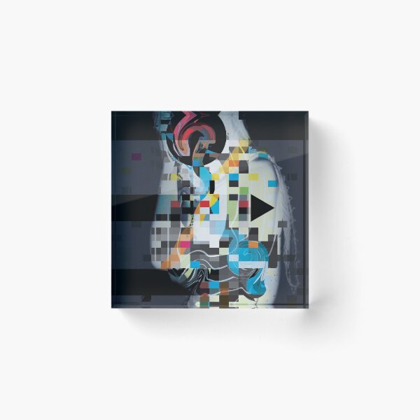 Item preview, Chroma Memoir — Abstract Glitch Portrait designed and sold by Lifer Art and Design.