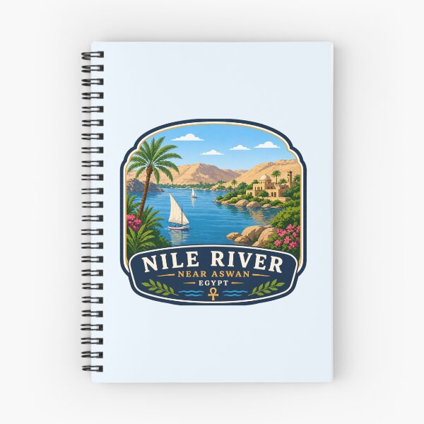 Item preview, Nile River, Aswan, Egypt & Felucca Boats designed and sold by Myra365Art.