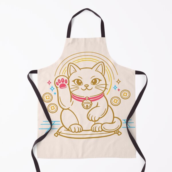 Item preview, Minimalist Synthwave Maneki-Neko designed and sold by KungPowUnicorn.