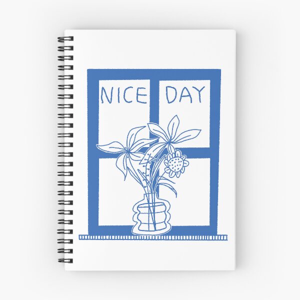 Item preview, Nice Day Window Floral Blue Art designed and sold by Lililulu99.