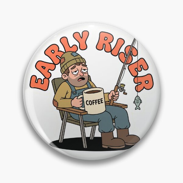 Item preview, Early Riser - Morning Fisherman Coffee designed and sold by LogicPulse.