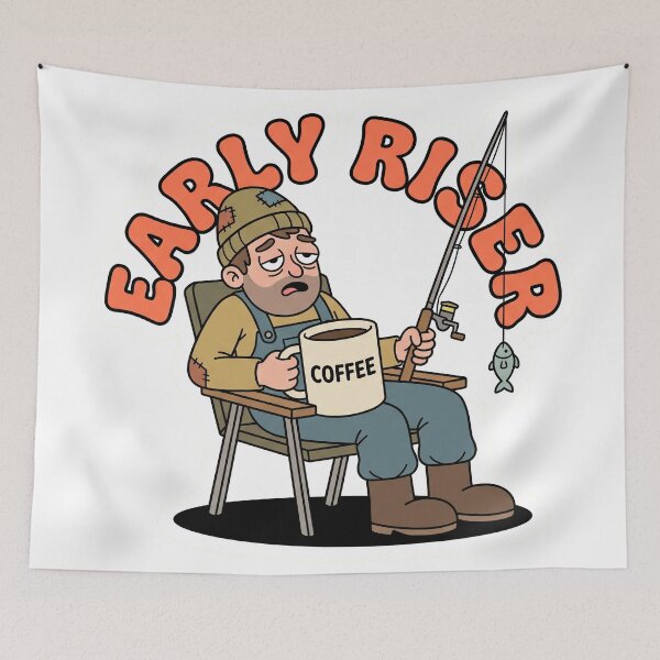 Item preview, Early Riser - Morning Fisherman Coffee designed and sold by L .