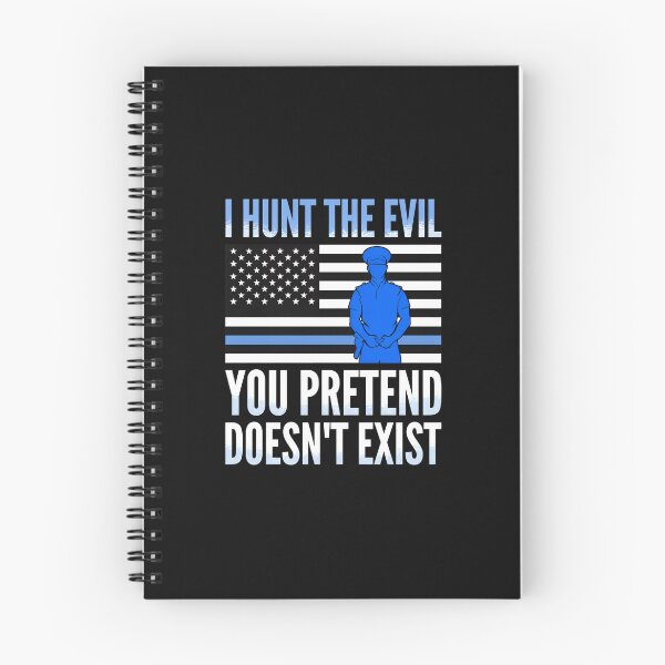 Item preview, I Hunt The Evil Police Flag Thin Blue Line  designed and sold by Skuthorp231.