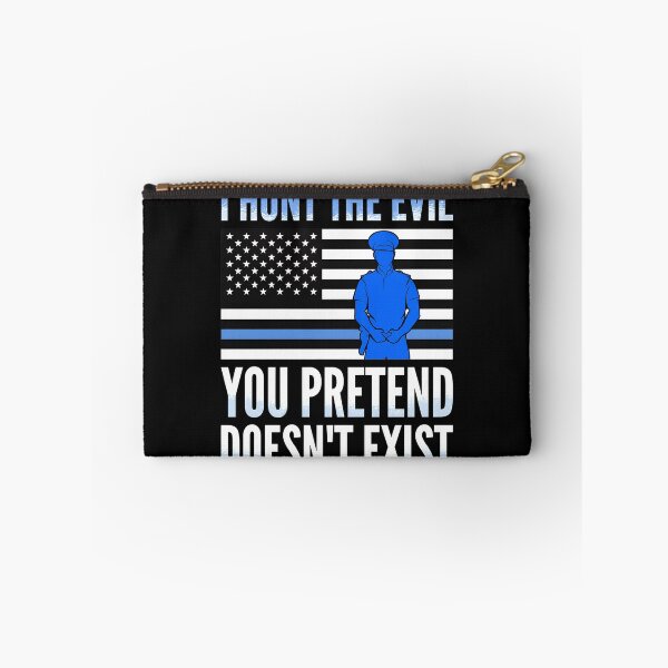 Item preview, I Hunt The Evil Police Flag Thin Blue Line  designed and sold by Skuthorp231.