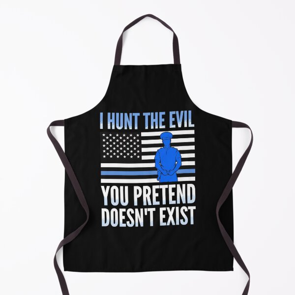 Item preview, I Hunt The Evil Police Flag Thin Blue Line designed and sold by Skuthorp231.