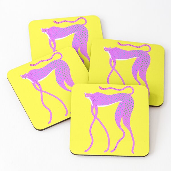 Item preview, Quirky Long Legged Pink Cheetah designed and sold by TamaAnimalArt.