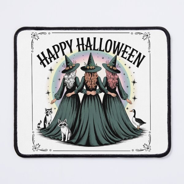 Item preview, Three Witch Sisters Halloween, Witchy Women Spooky Season Cute Vintage Halloween Gift designed and sold by Zizo-DR44.