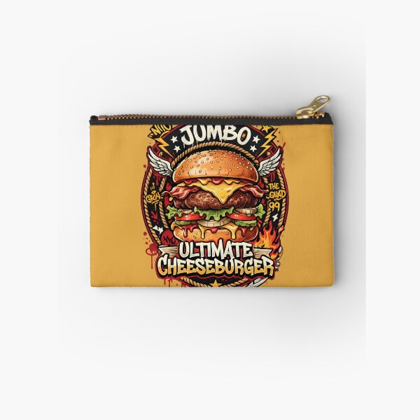 Item preview, Jumbo Ultimate Cheeseburger - Retro Graffiti Fast Food Art designed and sold by digitalbob60.