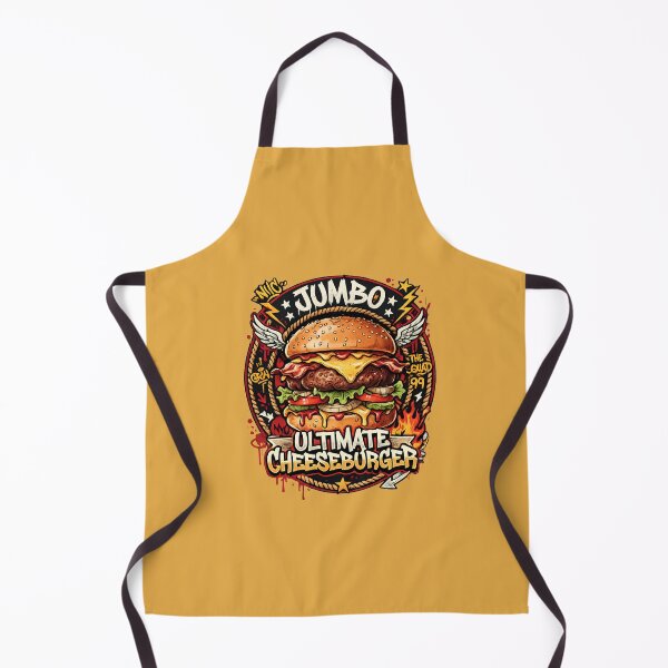 Item preview, Jumbo Ultimate Cheeseburger - Retro Graffiti Fast Food Art designed and sold by digitalbob60.