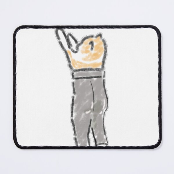 Item preview, Cute Cat in Overalls Reaching Up Art designed and sold by raun.draw.