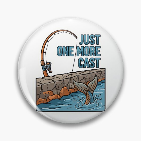 Item preview, Just One More Cast - Breakwater Shore Fishing designed and sold by LogicPulse.