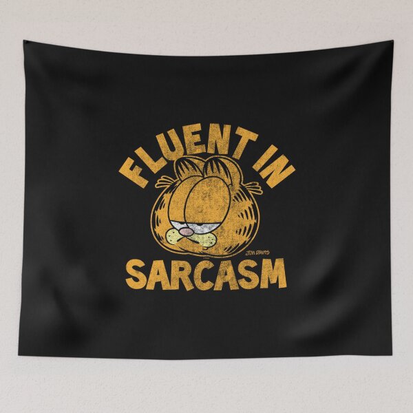 Item preview, Garfieldzz Fluent in Sarcasm Cartoon Cat designed and sold by LincolnWardill.
