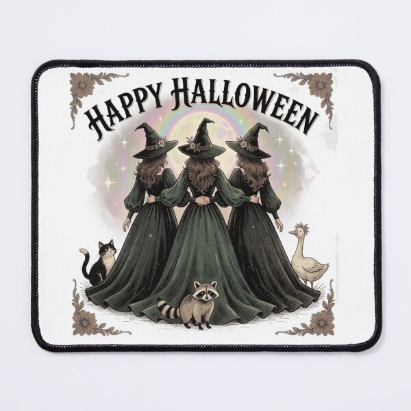 Item preview, Vintage Witch Sisters Halloween, Three Witches Spooky Season Gift designed and sold by Zizo-DR44.