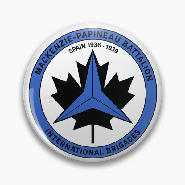Item preview, Mackenzie Papineau Battalion International Brigades Antifascist Emblem Print designed and sold by PinUpPizzazz.