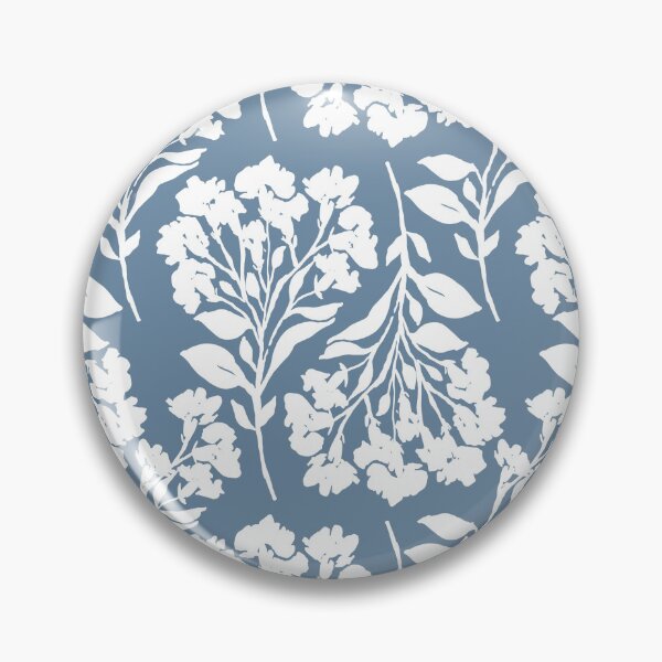 Item preview, Botanical Bliss | Steel Blue designed and sold by Jande Summer.