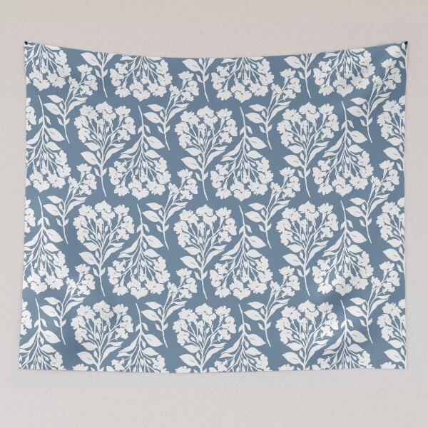 Item preview, Botanical Bliss | Steel Blue designed and sold by Jande Summer.