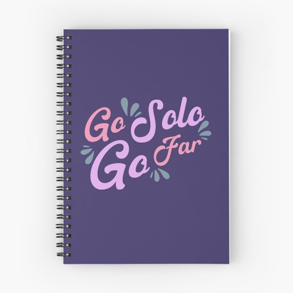 Item preview, Go Solo Go Far – Empowering Solo Journey Quote designed and sold by WallMuseStudio .