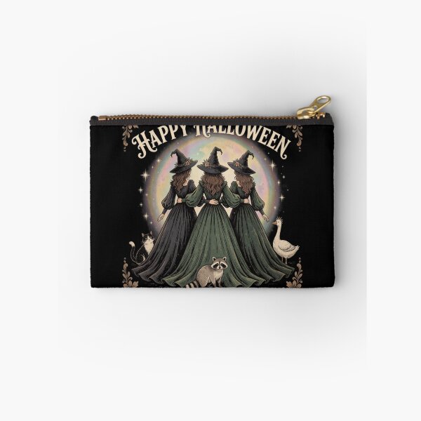 Item preview, Happy Halloween Cute Witch Sisters, Vintage Spooky Season Gift designed and sold by Zizo-DR44.
