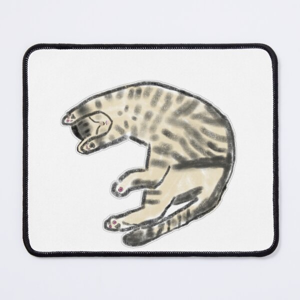Item preview, Cute Sleeping Tabby Cat Covering Face Art designed and sold by raun.draw.