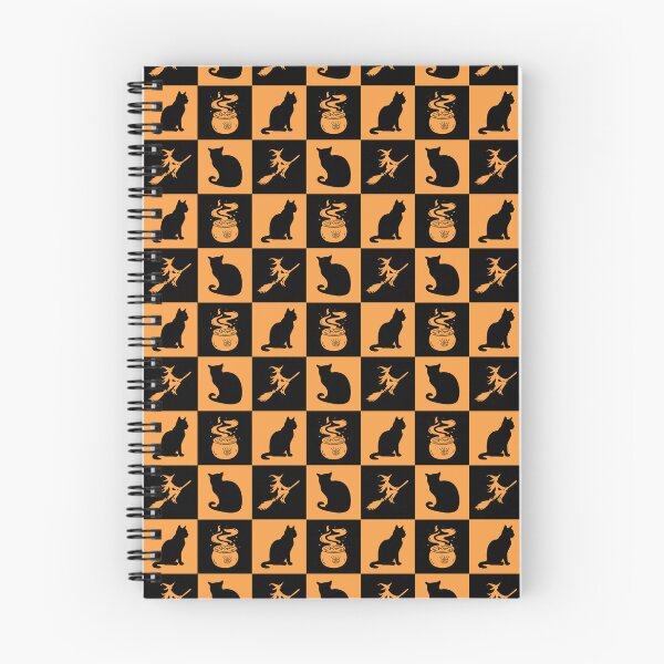 Item preview, Halloween Grid Witch Cats and Cauldron designed and sold by Uniquely Yours.