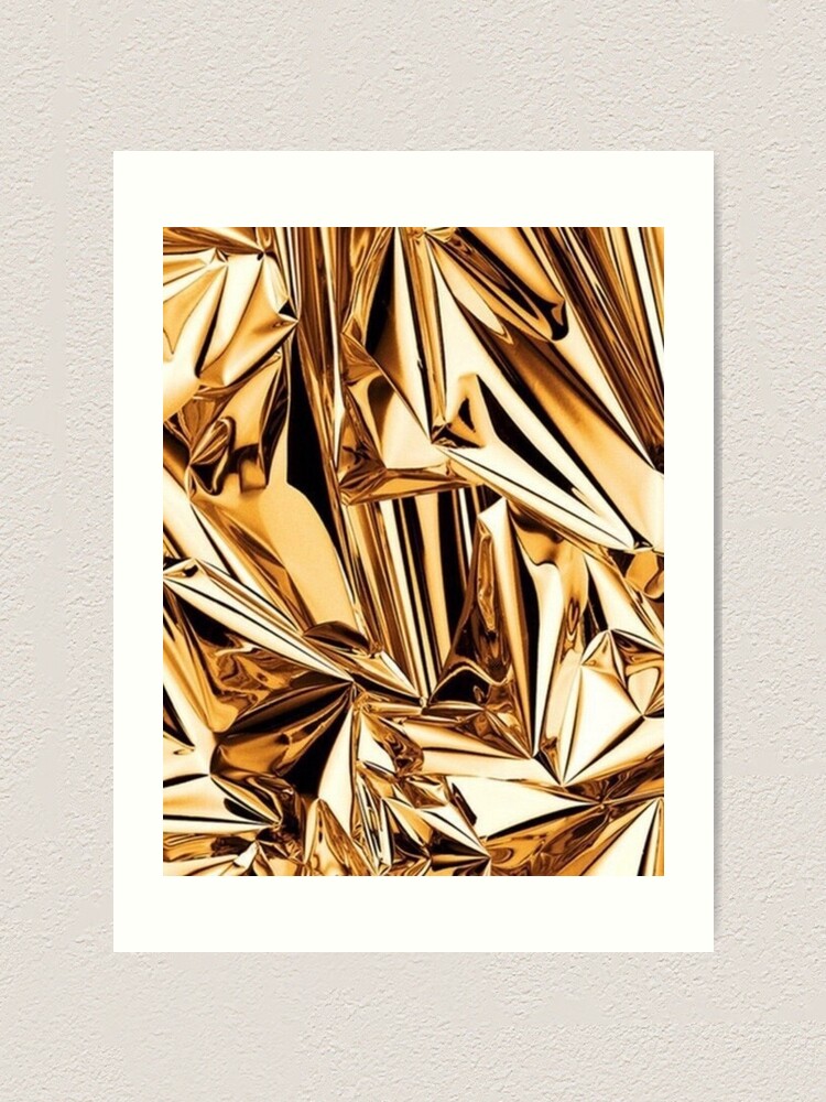 Gold Foil Art Print for Sale by phantastique