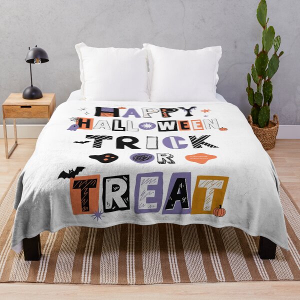 Item preview, Happy Halloween Trick or Treat – Spooky Collage Typography designed and sold by Tafa_Design.